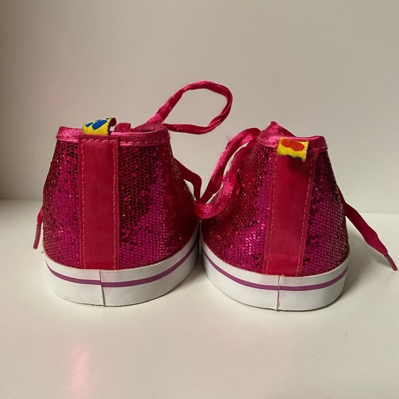 Build A Bear Workshop Shoes Bundle Pink Sequin Sneakers Silver Flats BAB - Picture 4 of 9